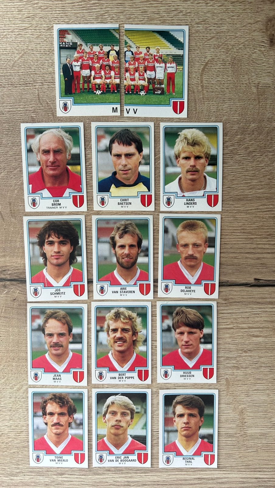 Panini Voetbal 86 plaatjes MVV 14x, Verzenden, Zo goed als nieuw, Meerdere plaatjes