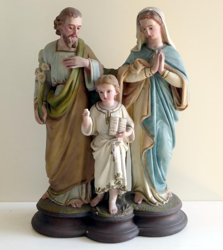Heiligen familie Jozef kind Jezus Maria, Antiek en Kunst, Antiek | Religie, Ophalen