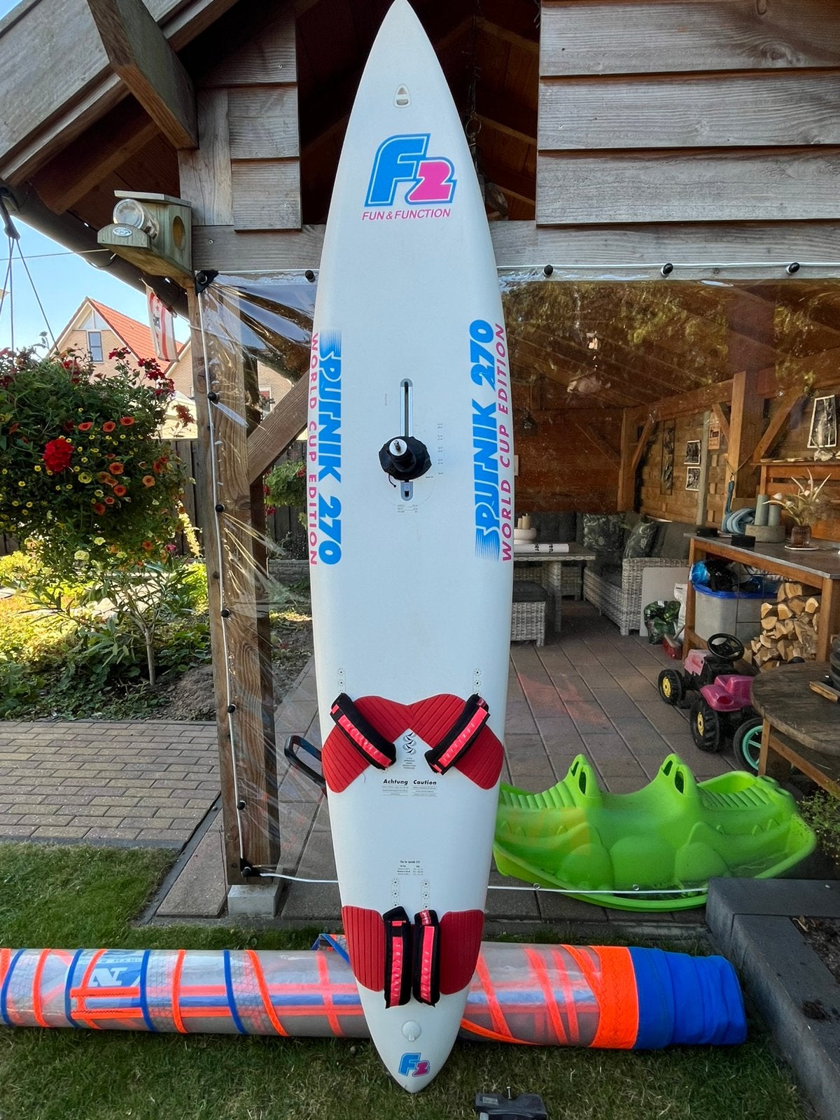 Surfplank F2 Sputnik 270 met beschermhoes, Ophalen, Gebruikt, Plank