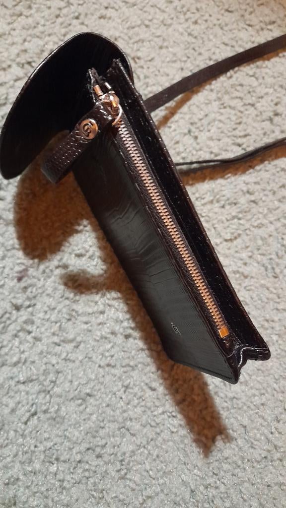 CASTELIJN & BEERENS Nieuw!! telefoontasje ZWART leer., Ophalen of Verzenden, Nieuw, Zwart, Overige typen