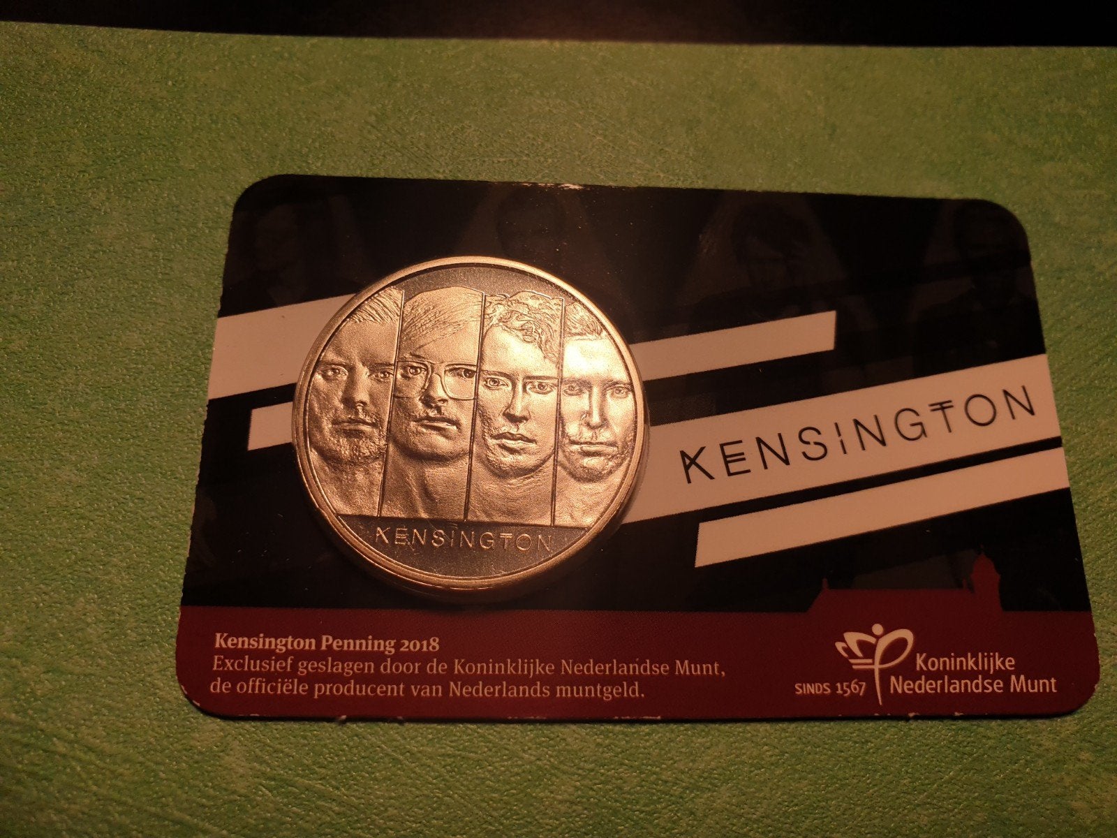 Penning Kensington 2018 in coincard, Ophalen of Verzenden, Overige materialen, Nederland