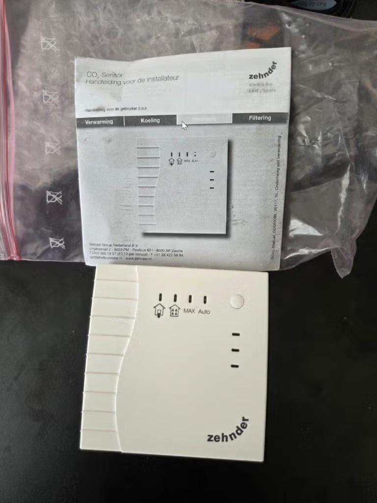 Zehnder CO₂ module / CO₂ sensor – for ComfoAir WTW, Ophalen of Verzenden, Zo goed als nieuw, Ventilator en Afzuiger