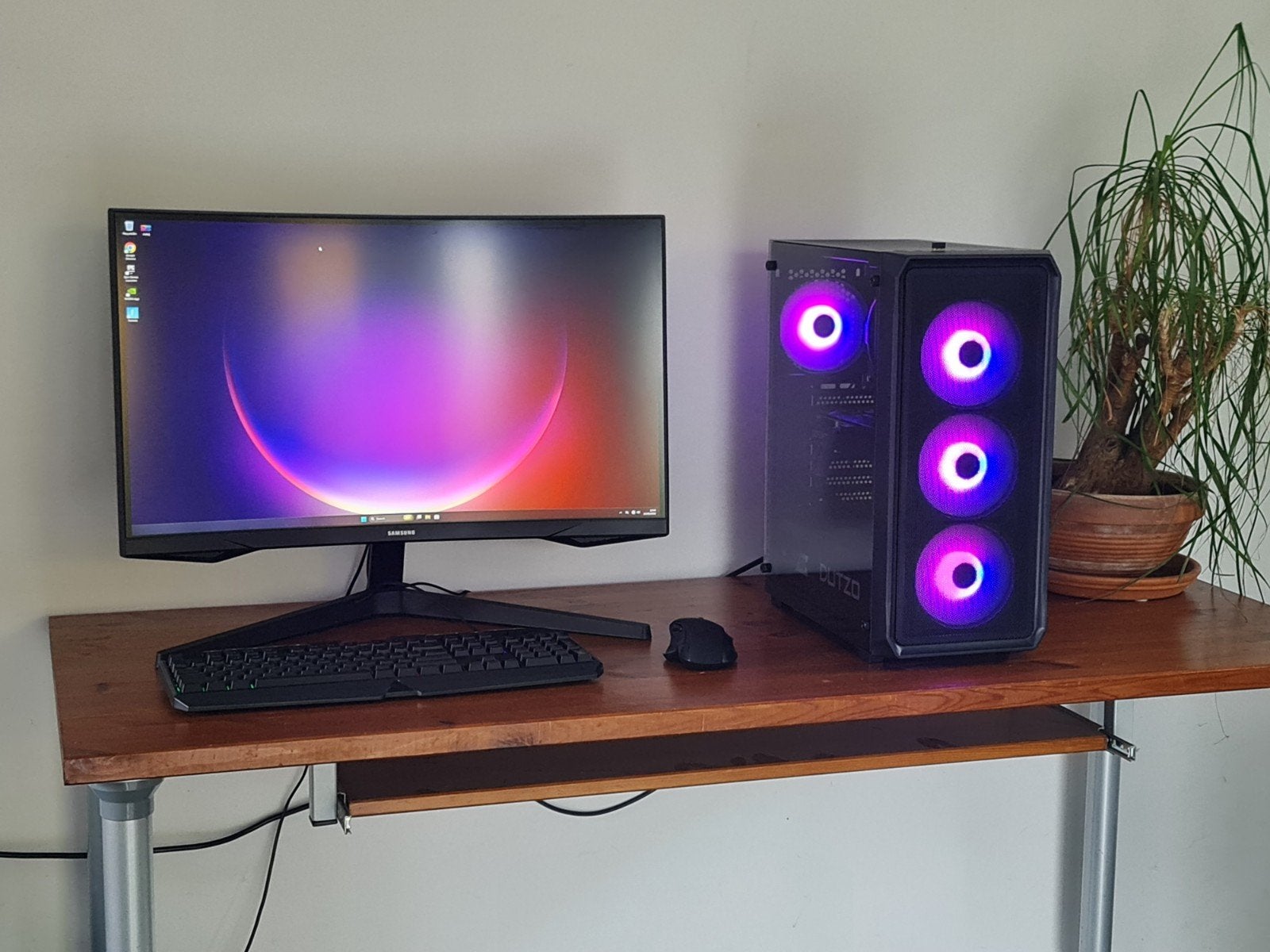 Game PC Setup - RTX 3060 - Ryzen 5 5500 - 1440p 27" 144hz, Virtual Reality, AMD Ryzen 5, Zo goed als nieuw, SSD