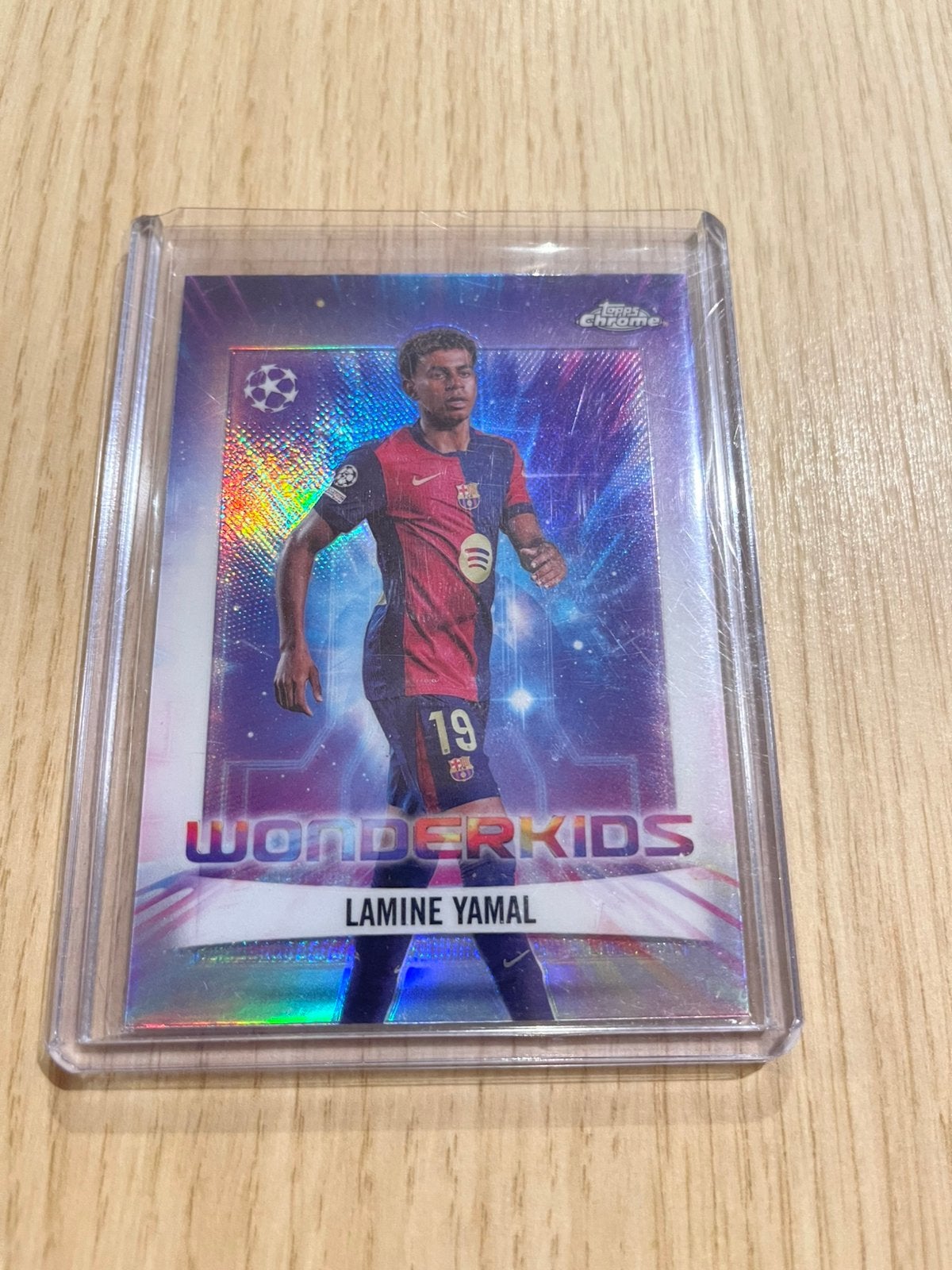 Lamine Yamal Wonderkids Rookie FC Barcelona Topps, Ophalen of Verzenden, Zo goed als nieuw, Plaatje