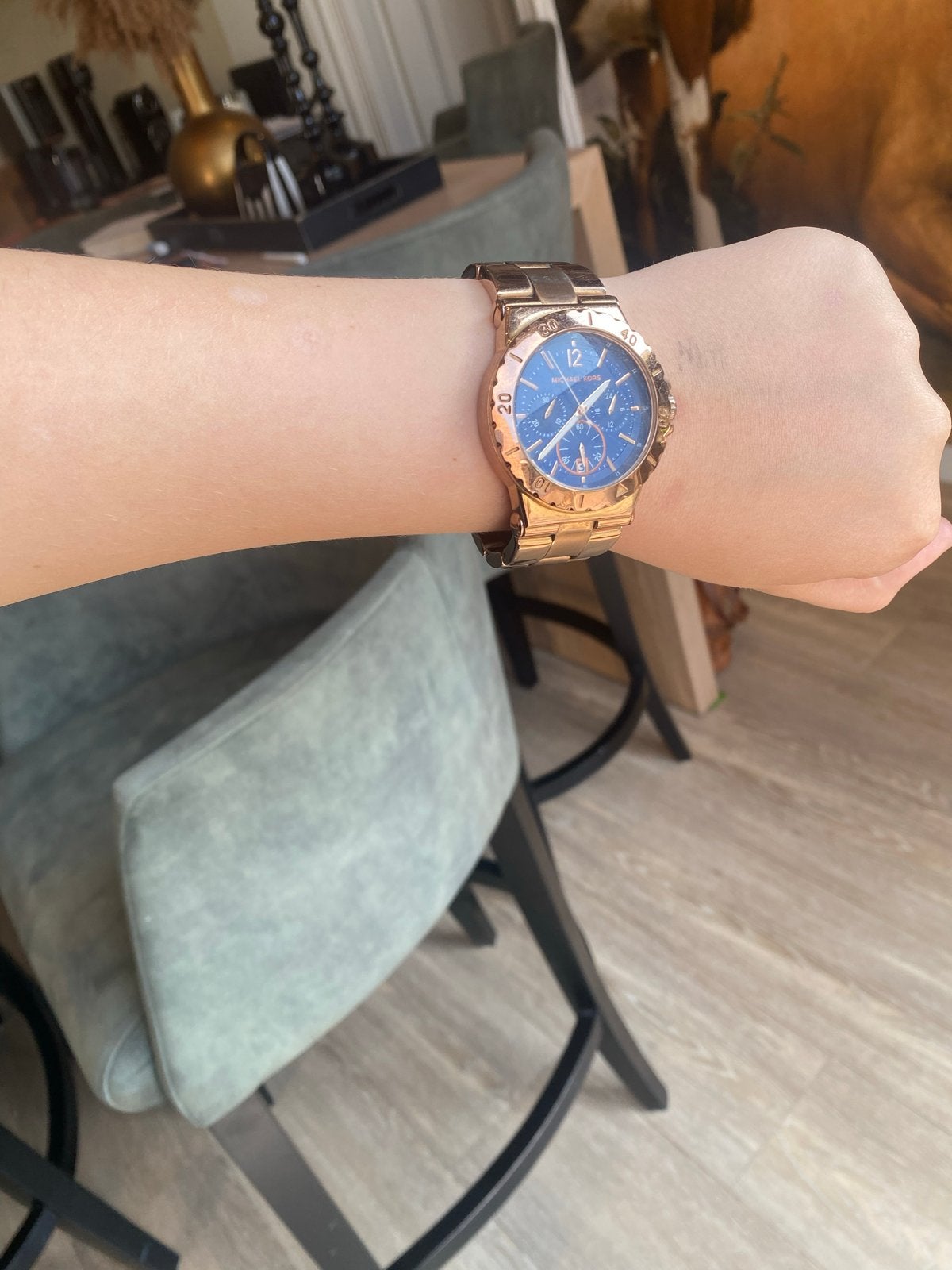 Michael Kors Horloge Rosé/Zilver - Minimale Beschadiging, Overige merken, Gebruikt, Polshorloge, Ophalen of Verzenden