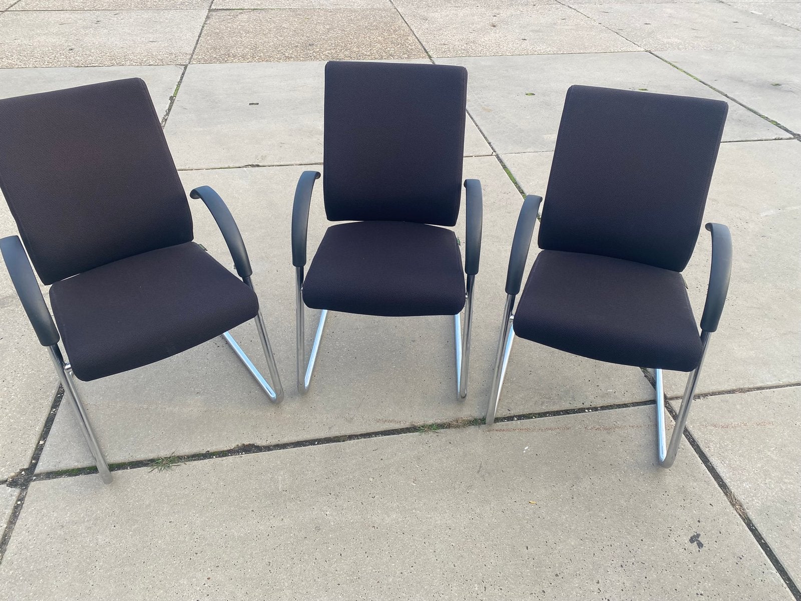 3 Dauphin vergaderstoelen, Ophalen, Zo goed als nieuw