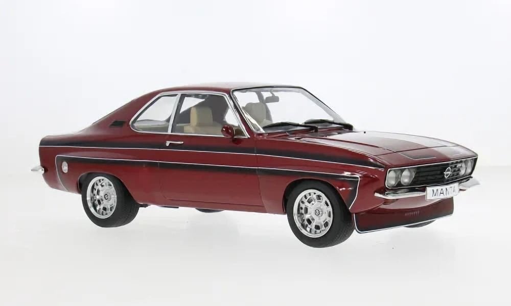 Opel Manta A Irmscher donker rood 1974, Hobby en Vrije tijd, Modelauto's | 1:18, Overige merken, Auto, Overige merkn, Nieuw