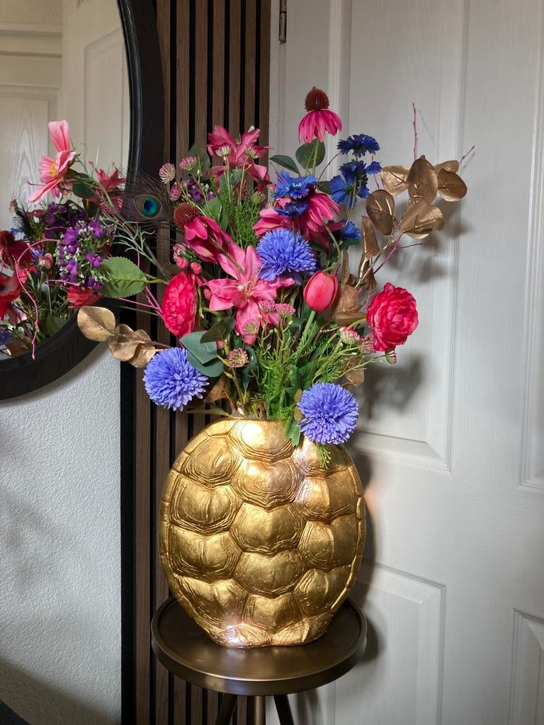 Gratis Verzending🪻Prachtige set Zijden bloemen Luxe, Ophalen of Verzenden, Nieuw, Bloemstuk, Roze
