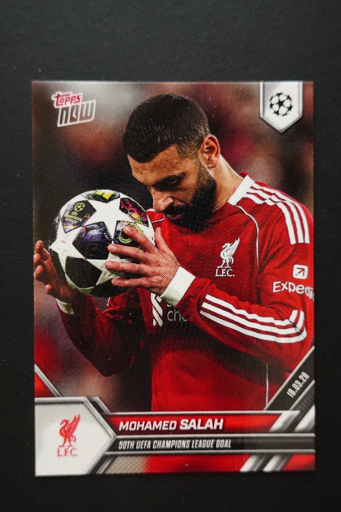 Topps Now Mohamed Salah Image Variation #114SP Liverpool, Ophalen of Verzenden, Zo goed als nieuw, Buitenlandse clubs, Spelerskaart