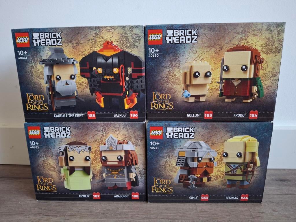 LEGO BrickHeadz Lord of the Rings 40630 40631 40632 en 40751, Kinderen en Baby's, Speelgoed | Duplo en Lego, Ophalen of Verzenden