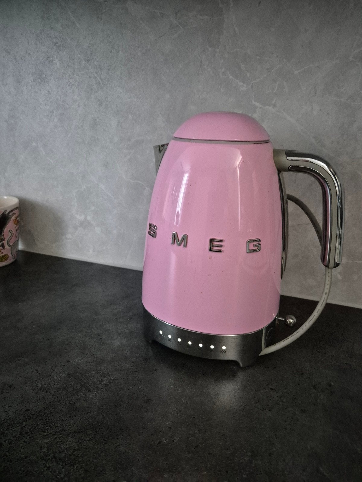 Smeg waterkoker - Roze retro design, Ophalen of Verzenden