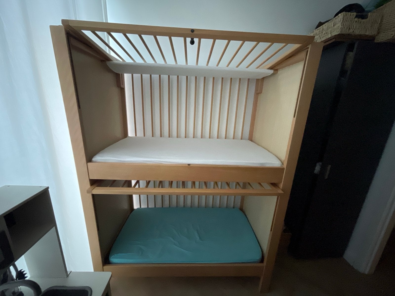 Stapelbed voor kinderen - massief hout, Gebruikt, 90 cm, 160 tot 180 cm, Tweepersoons