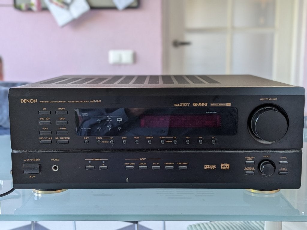 Denon AVR-1801 - in goede staat, Ophalen, Denon, Zo goed als nieuw, 120 watt of meer