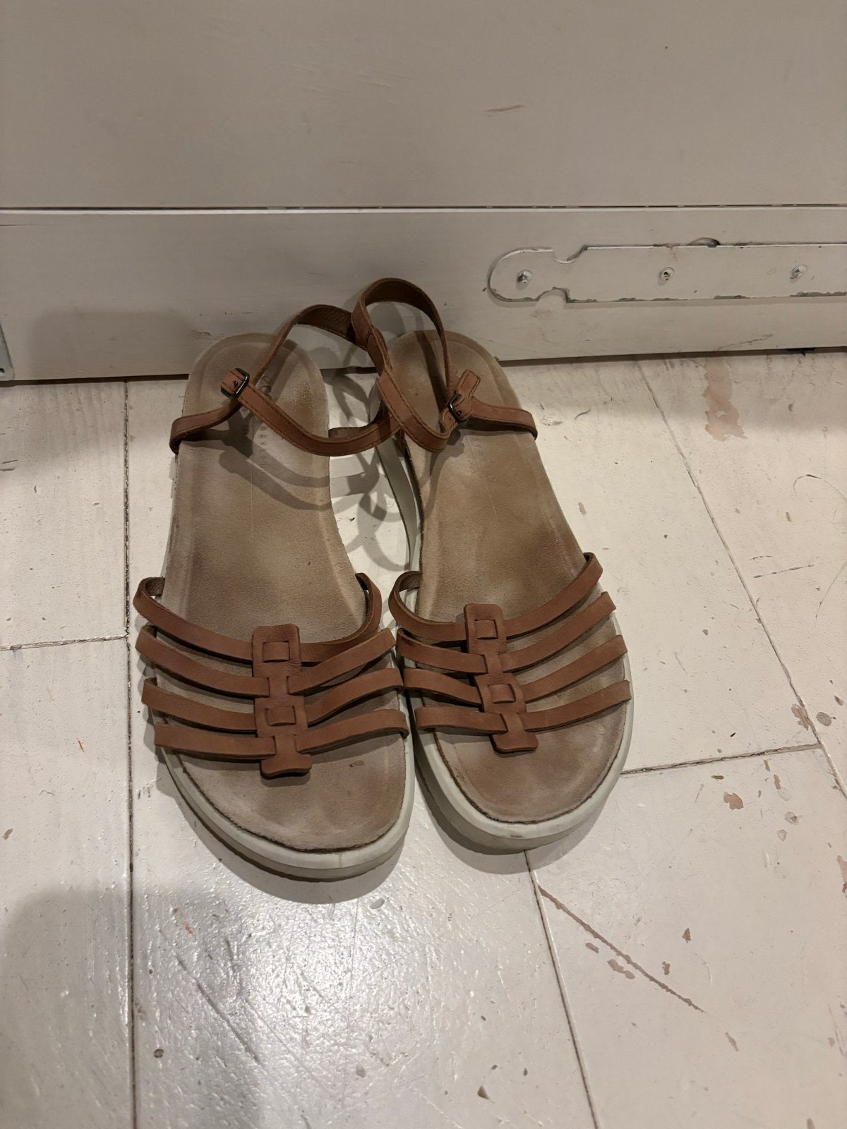 Ecco sandalen - Maat 42, Kleding | Dames, Schoenen, Ophalen of Verzenden, Gedragen, Bruin, Sandalen of Muiltjes