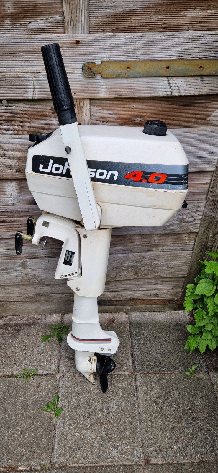 johnson 4 pk, Watersport en Boten, Buiten- en Binnenboordmotoren, Ophalen, Zo goed als nieuw, Benzine, 5 tot 10 pk