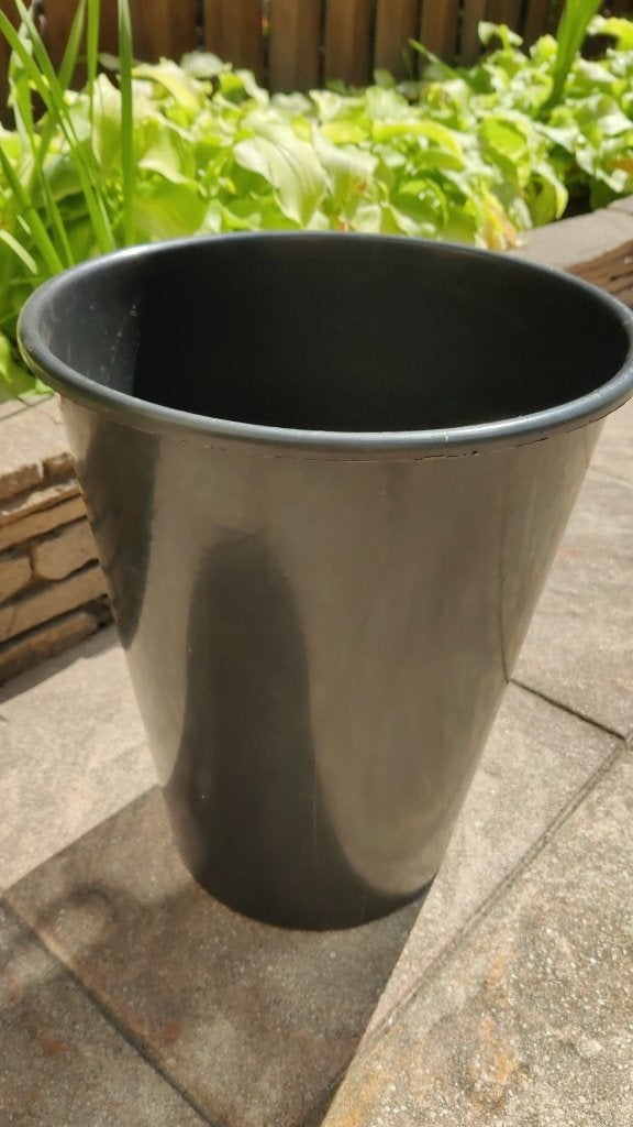 Kunststof bloempot plantenpot 35 cm, Tuin en Terras, Bloempotten, 25 tot 40 cm, Kunststof, Gebruikt, Rond