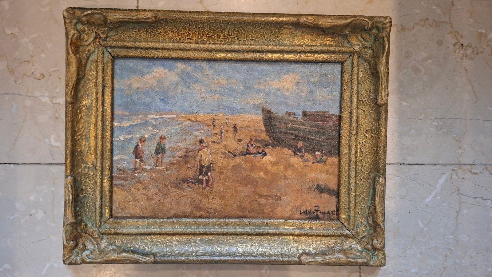 schilderij Willem de Zwart, Antiek en Kunst, Kunst | Schilderijen | Klassiek, Ophalen of Verzenden