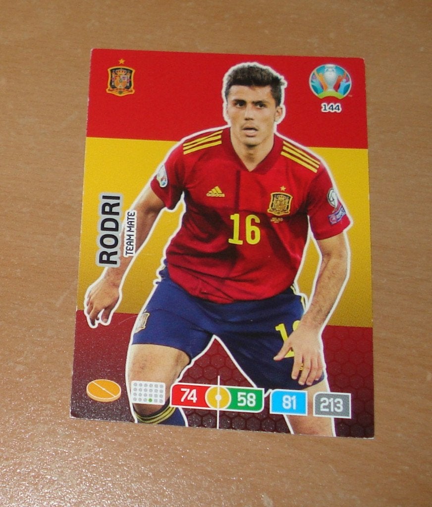 Rodri // Panini UEFA EURO 2020, Ophalen of Verzenden, Zo goed als nieuw, Buitenlandse clubs, Poster, Plaatje of Sticker