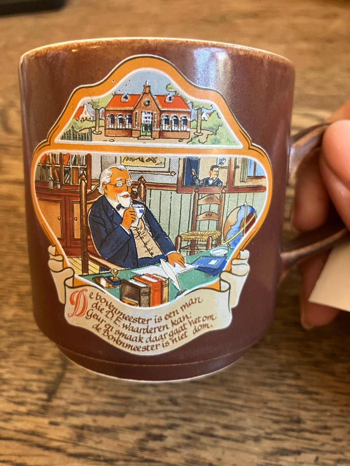 Vintage Villeroy & Boch Mok 'De bovenmeester', Ophalen of Verzenden