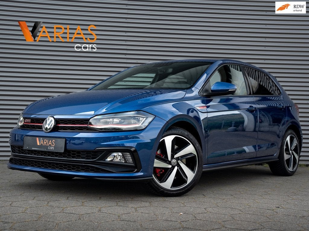 Volkswagen Polo 2.0 TSI GTI Alcantara Beats Camera Virtual, Auto's, Volkswagen, Gebruikt, Zwart, Blauw, Alcantara