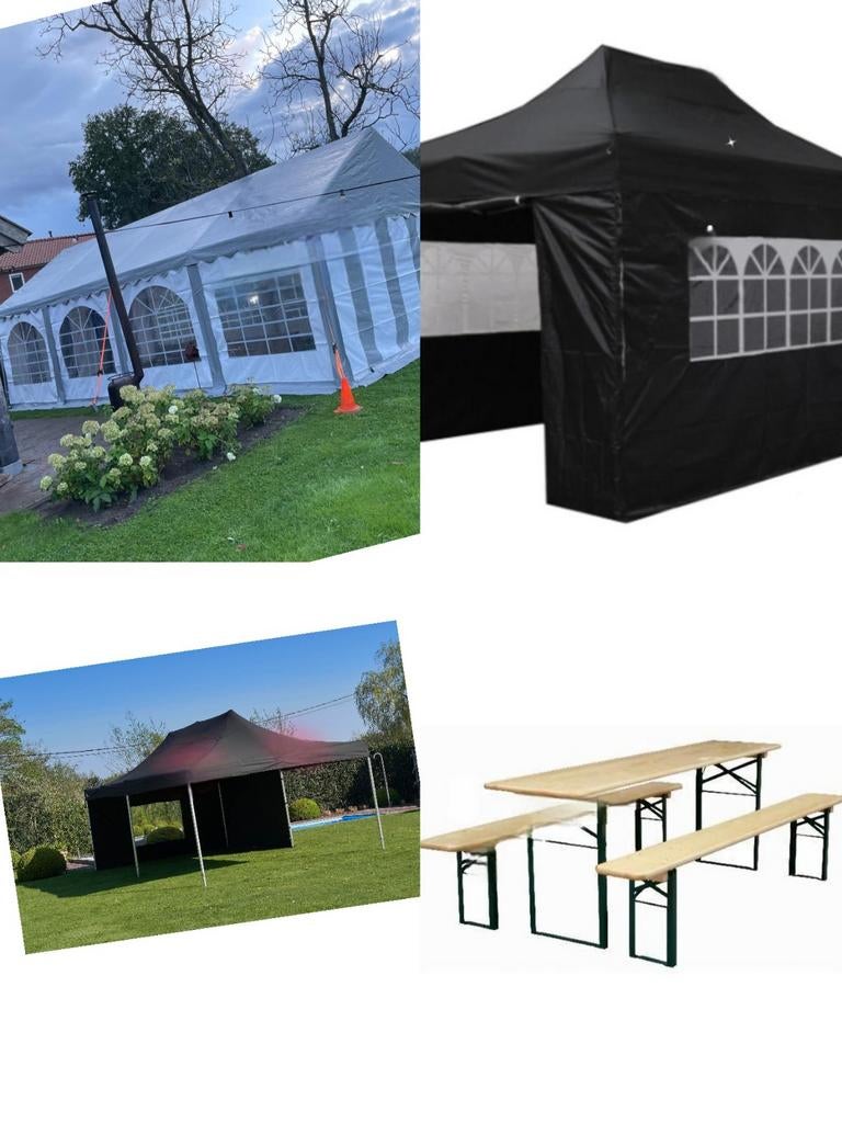 Partytent en benodigdheden te huur, Gebruikt, Partytent, Minder dan 4 meter, Minder dan 5 meter
