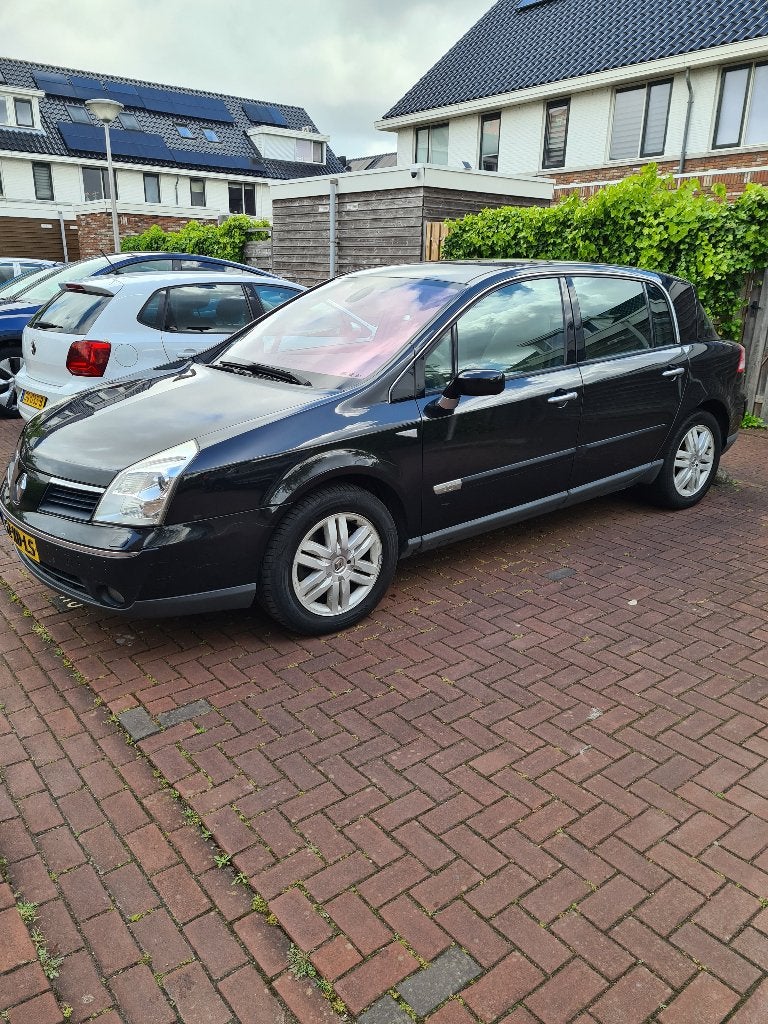 Renault Vel Satis 2.0 16V Turbo Initiale Exce AUT 2007 Zwart, Auto's, 1998 cc, 4 cilinders, Zwart, Bedrijf