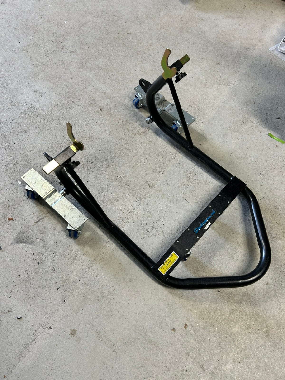 Motormover achterwiel, Ophalen