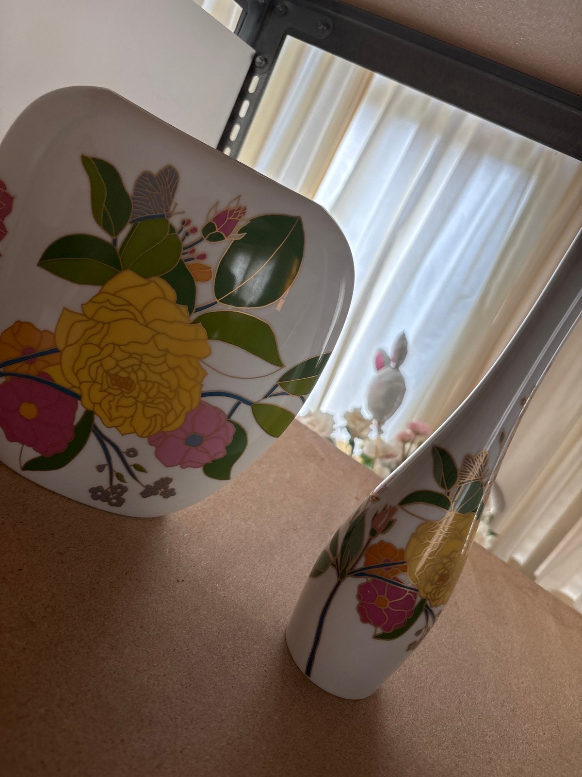 Rosenthal Studio-Linie Vazen met Bloemmotief, Ophalen of Verzenden, Zo goed als nieuw, Meerkleurig