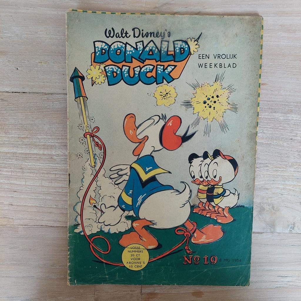 Donald Duck 1954 nummer 19, Boeken, Eén stripboek, Ophalen of Verzenden, Gelezen