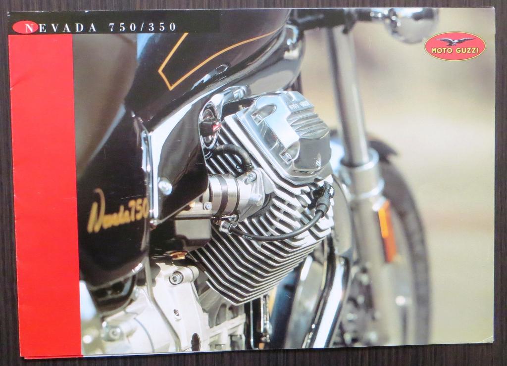 Folder Moto Guzzi Nevada 750/350 - 1992 - 6 blz (Dui/Fra), Verzenden, Moto Guzzi
