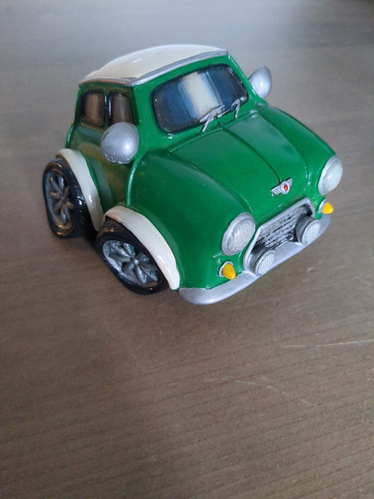 spaarpot in de vorm van een groene Mini Cooper, Ophalen of Verzenden, Zo goed als nieuw, Auto's