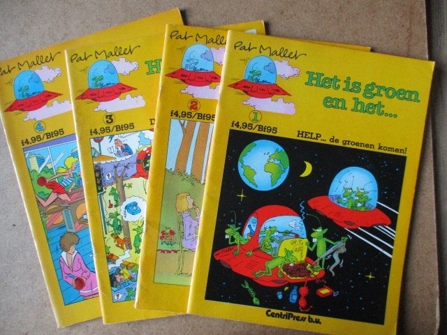 adv7600 groene mannetjes 1, Eén stripboek, Ophalen, Gelezen