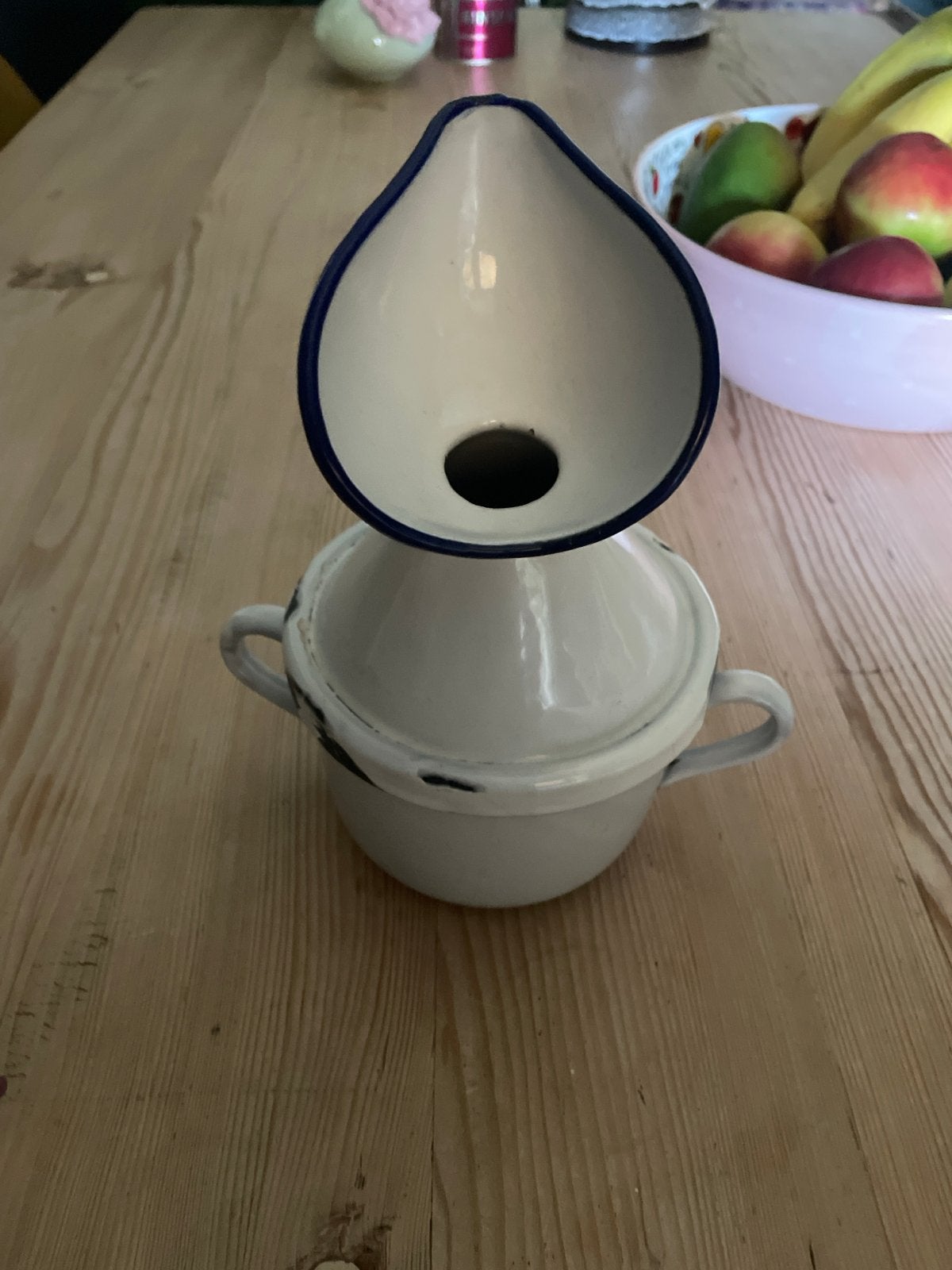 Vintage Medische Inhalator Emaille Jaren '50 - Frankrijk, Antiek en Kunst, Ophalen of Verzenden