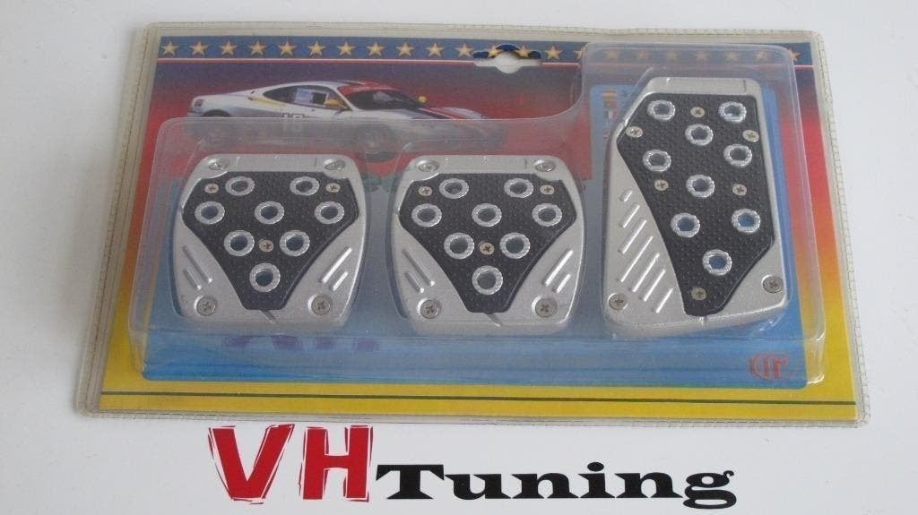 Sport pedal pads H-24/12 Pedalenset zwart aluminium, Auto diversen, Ophalen of Verzenden