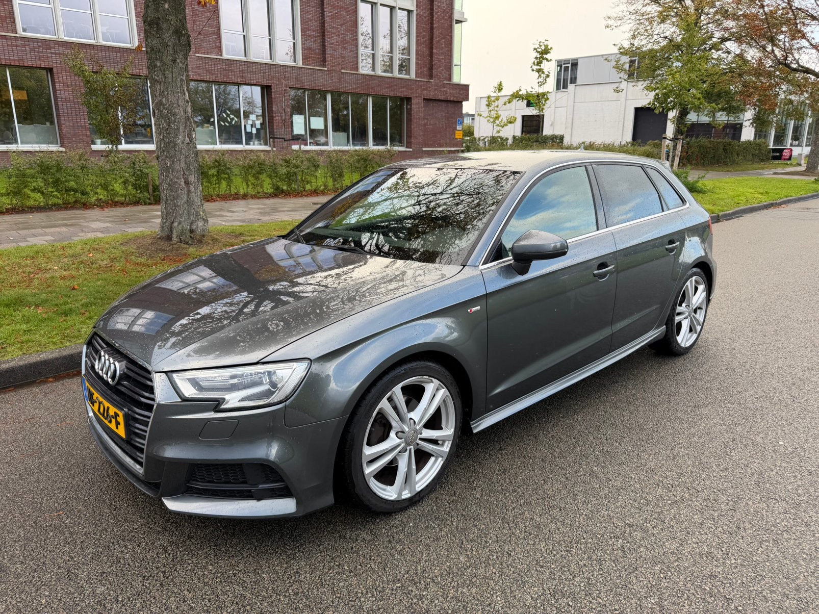 Audi A3 1.0 Tfsi 3x S-Line 116 pk S-tronic 2017 Grijs, Auto's, Origineel Nederlands, 1175 kg, 630 kg, 115 pk