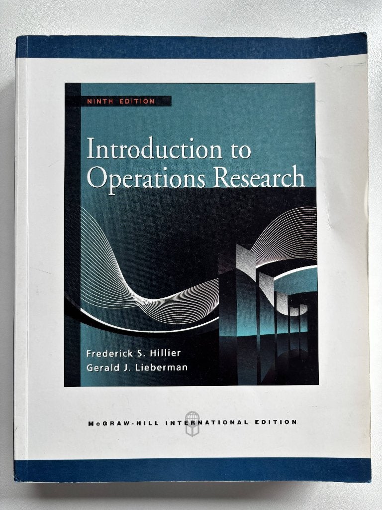Introduction to Operations Research, Boeken, Ophalen, Frederick S. Hillier, Beta, WO