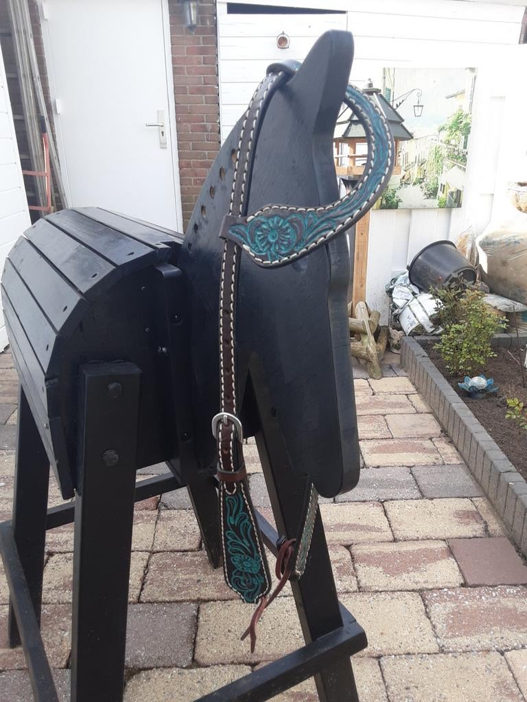 One ear Western hoofdstel - maat quarter horse!, Dieren en Toebehoren, Paarden en Pony's | Hoofdstellen en Tuigage, Western, Ophalen of Verzenden