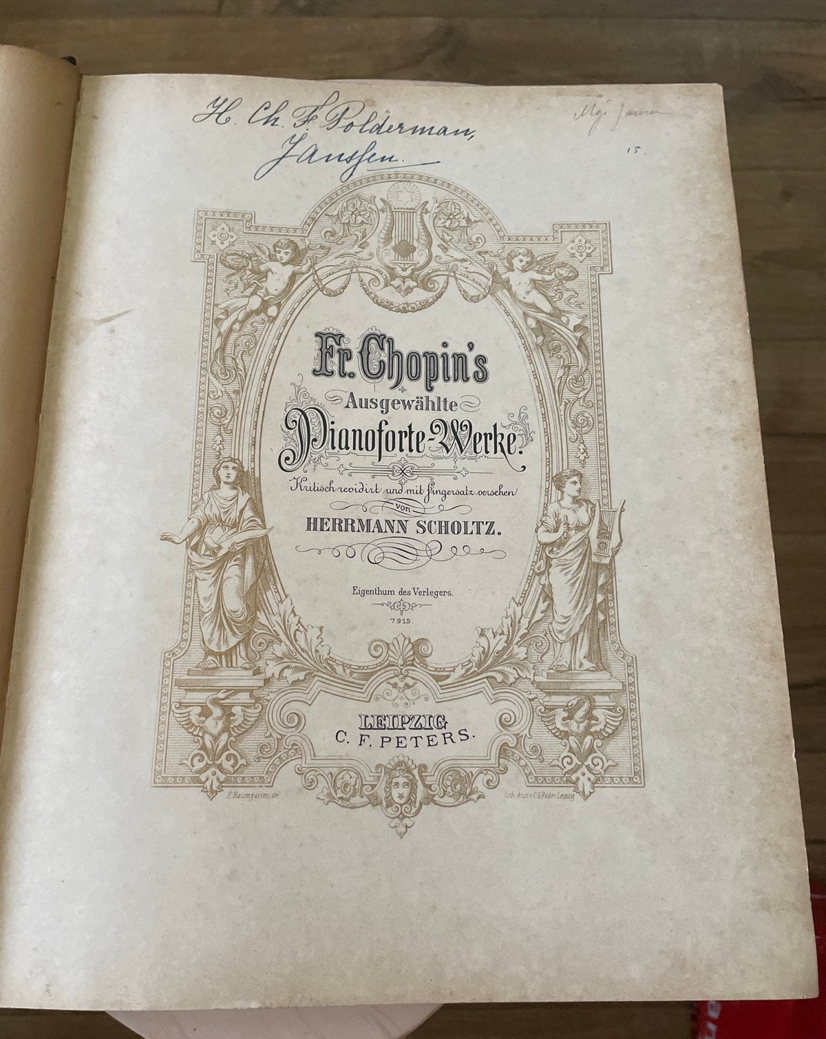 Fr. Chopin's Pianoforte Werke - Oude bladmuziek, Gebruikt, Klassiek, Ophalen of Verzenden, Artiest of Componist