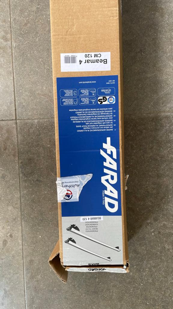 Farad Beamar 4 CM120 dakdragers - met doos, Auto diversen, Dakdragers, Zo goed als nieuw, Ophalen of Verzenden