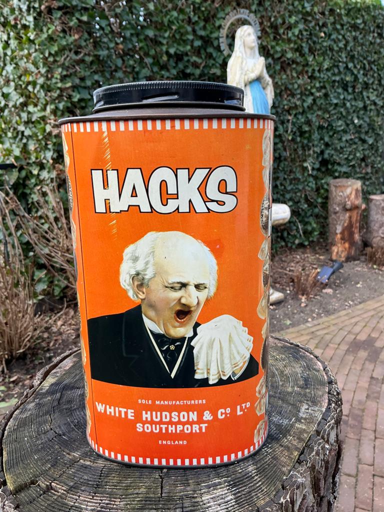 Zeldzaam oranje blik van HACKS ❤️ White Hudson & Co. L,TD, Verzamelen, Ophalen of Verzenden, Zo goed als nieuw, Overige, Overige merken