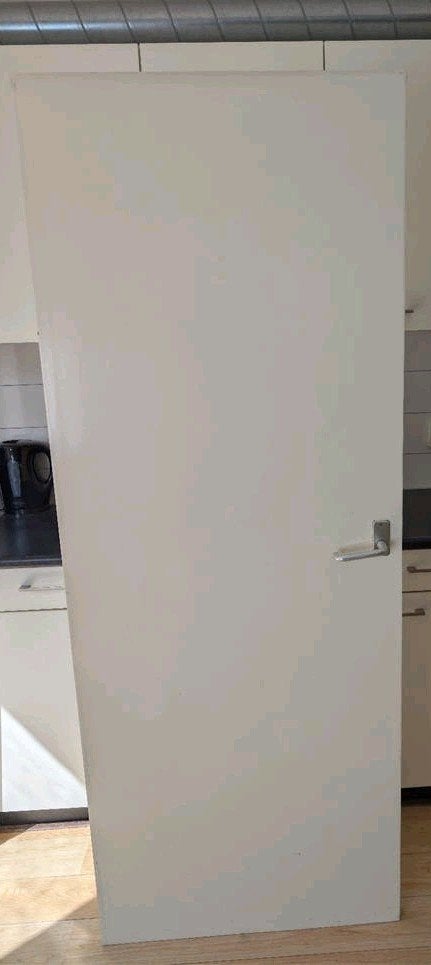 Binnendeur met insteekscharnieren - 77 x 201,5cm, Ophalen of Verzenden, Gebruikt, Overige materialen, Scharnier
