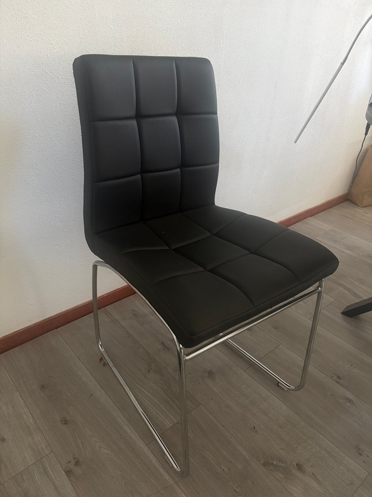 Zwarte stoelen, Huis en Inrichting, Stoelen, Ophalen, Gebruikt, Zwart, Drie