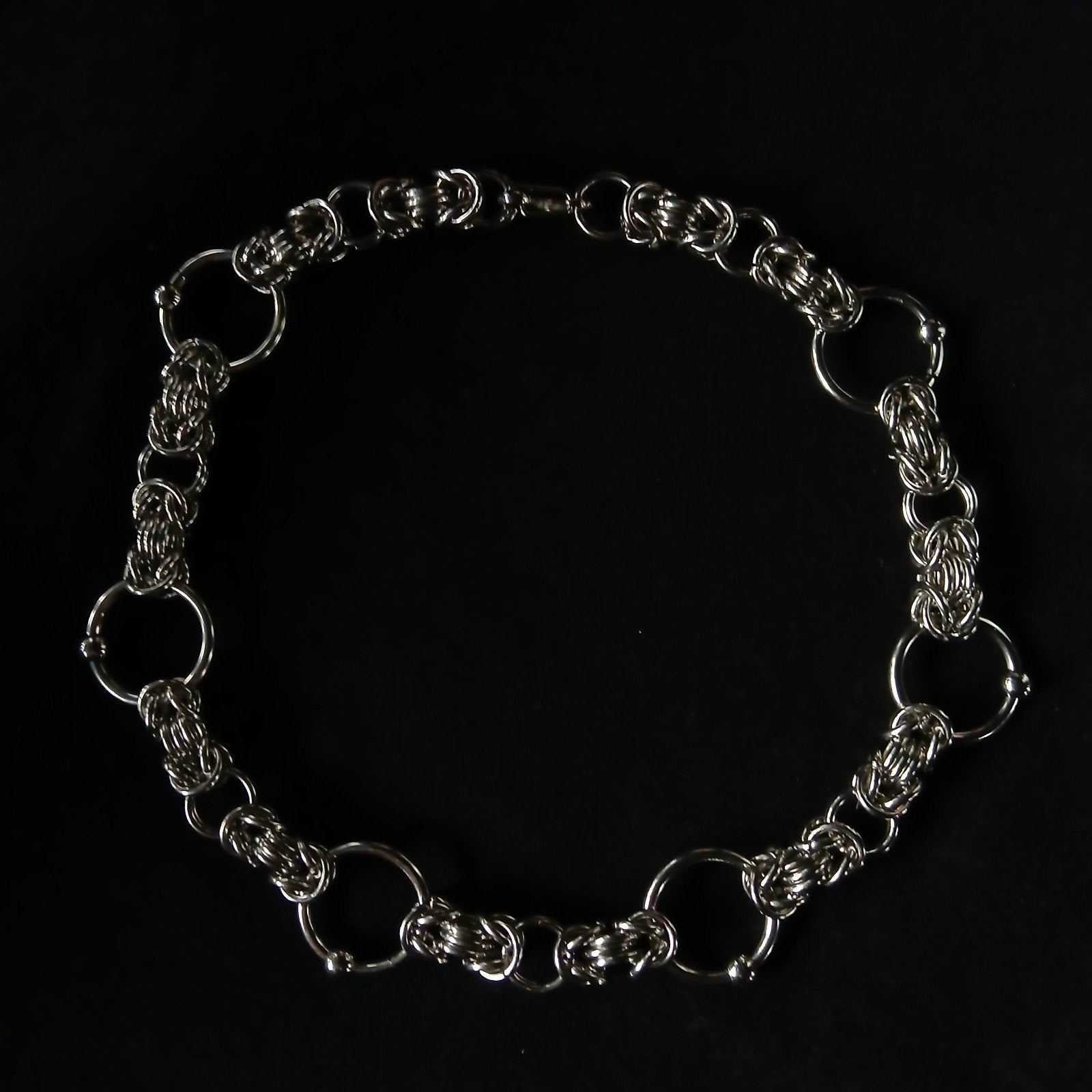 Malienkolder ketting handgemaakt, Ophalen of Verzenden, Nieuw, Zilver, Overige materialen