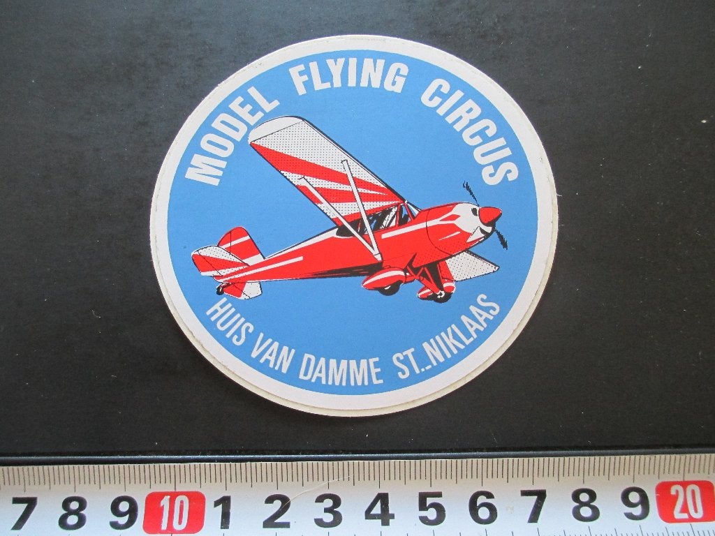 sticker België Huis van Damme St.Niklaas Model Flying Circus, Ophalen, Zo goed als nieuw