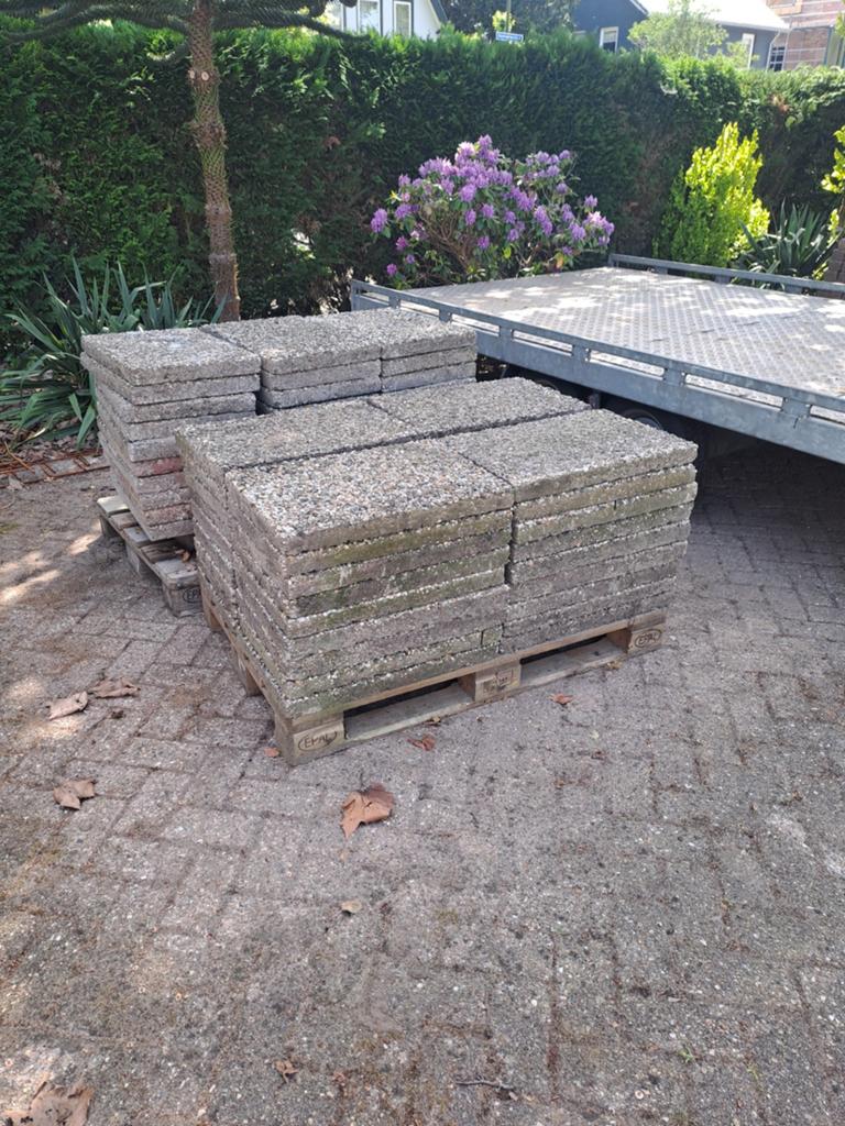 Grindtegels 66 stuks. GRATIS, Tuin en Terras, Tegels en Klinkers, Ophalen, Gebruikt, Beton, Terrastegels