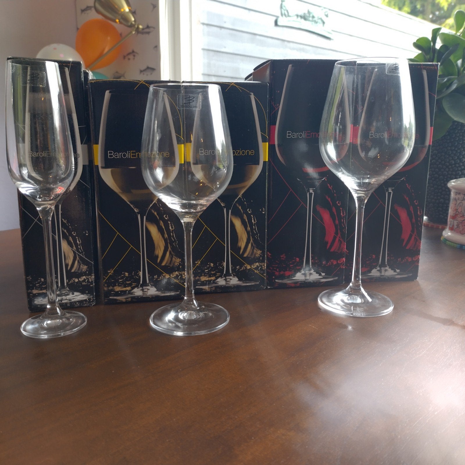 Baroli Emozione wijnglazen, Ophalen, Nieuw, Overige merken, Glas
