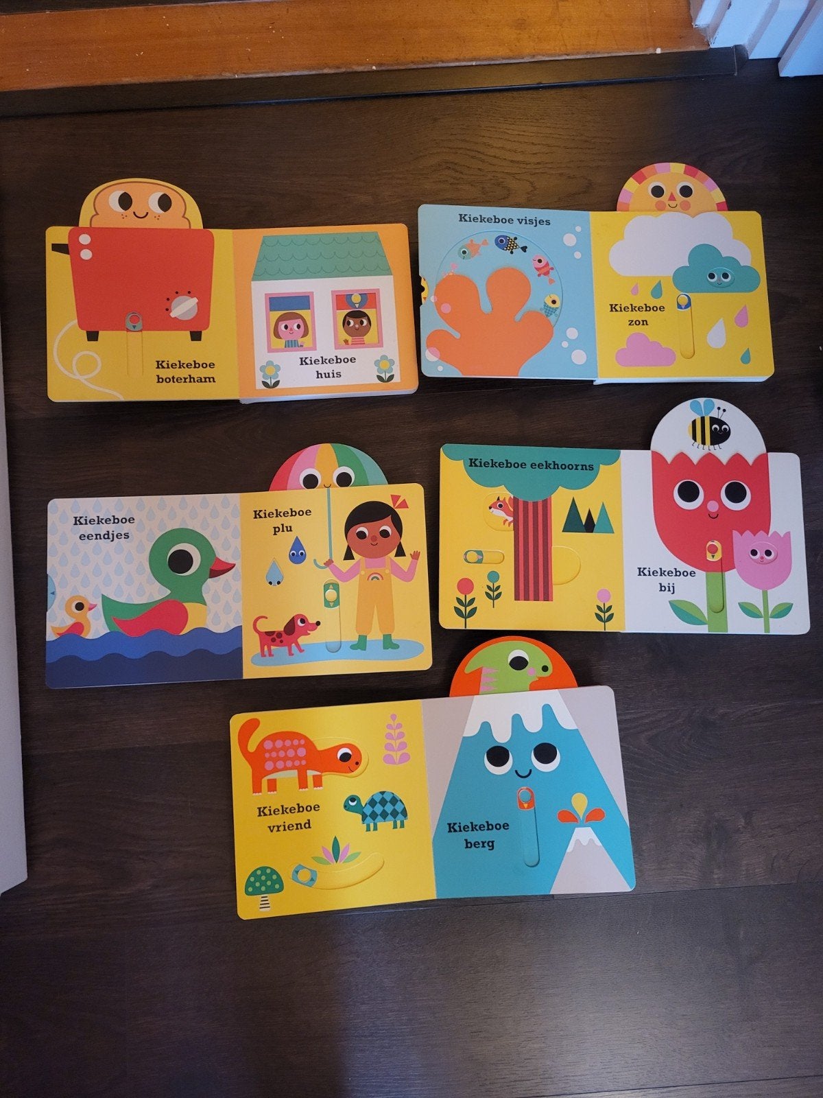 Kiekeboe boeken - Set van 5 €8, Boeken, Ophalen of Verzenden, Zo goed als nieuw, Uitklap-, Voel- of Ontdekboek, 0 tot 6 maanden