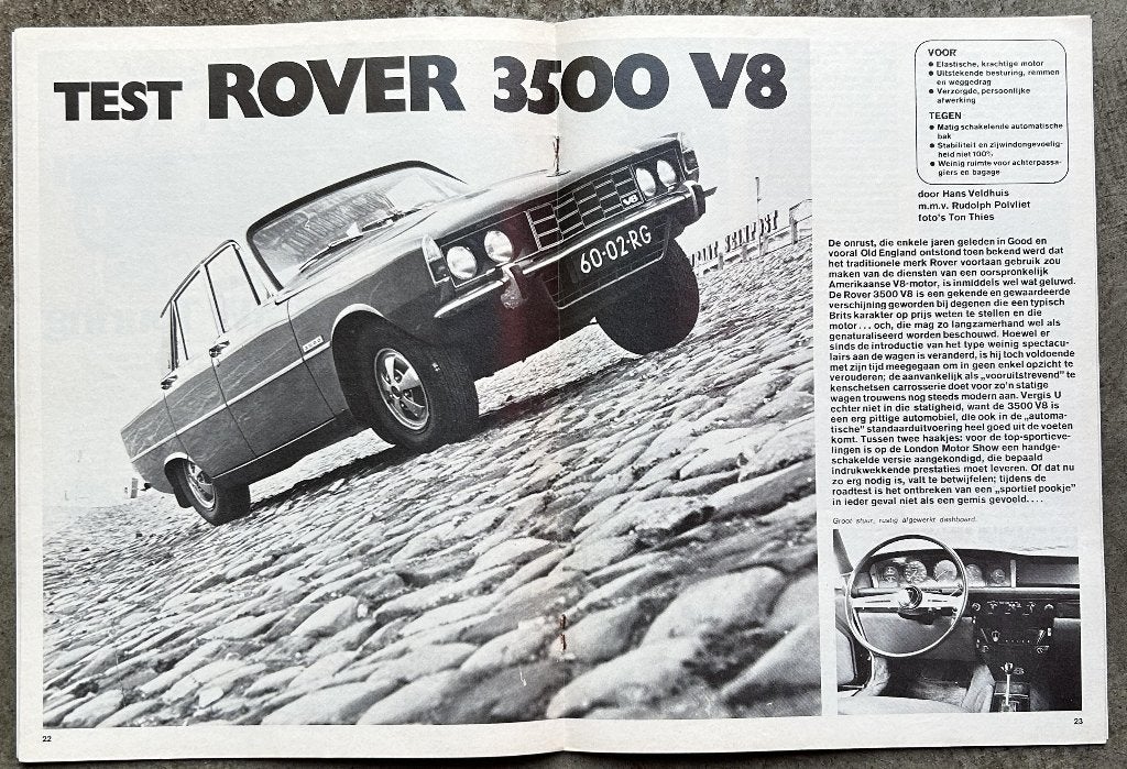 Rover P6 ( 2000 - 3500 ) testen in Autovisie e.a., Gelezen, Ophalen of Verzenden, Overige merken, Autovisie
