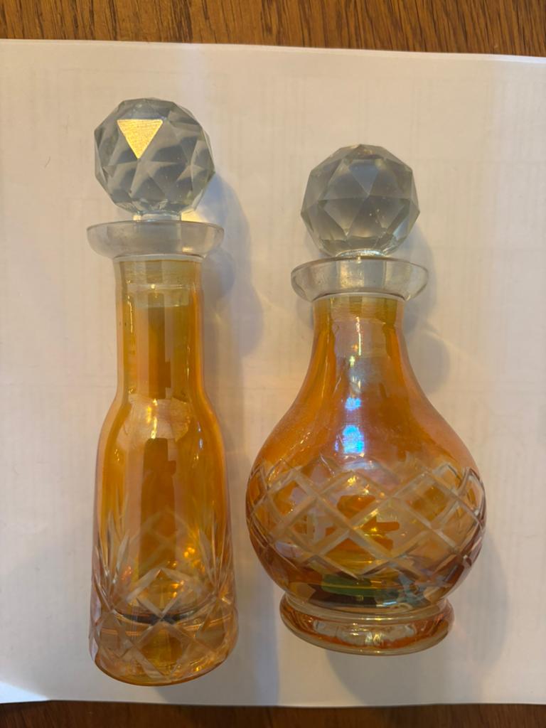 Parfumflesjes set antiek, Ophalen of Verzenden, Zo goed als nieuw, Parfumfles