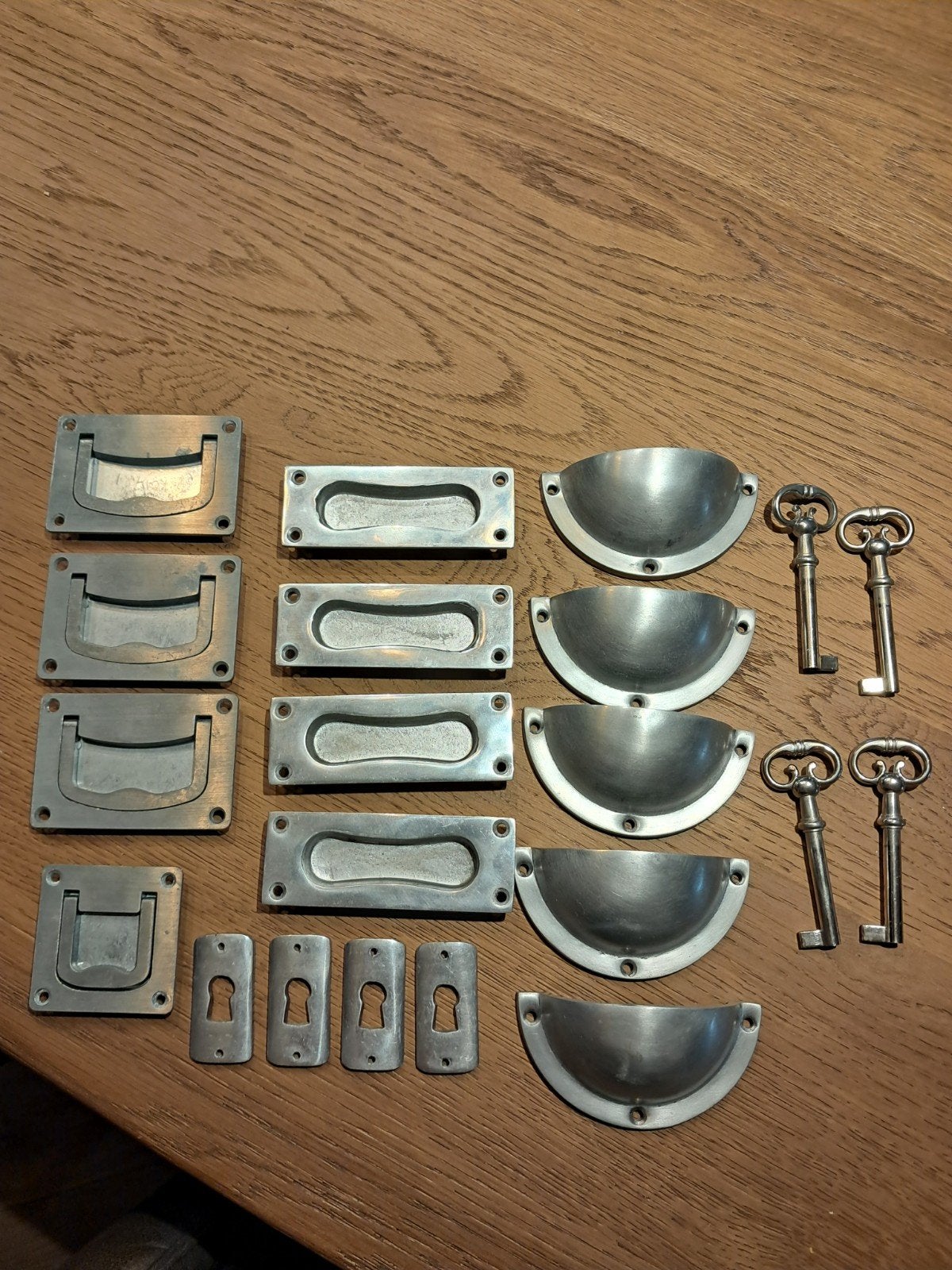 Diverse meubelbeslag set - mat nikkel, Ophalen of Verzenden, Gebruikt, Overige typen